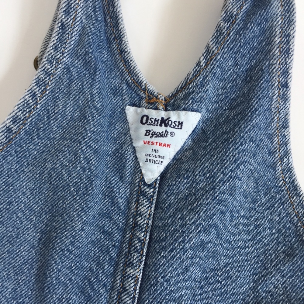 Vintage OshKosh Denim Overalls 3-6 Months - Picture 7 of 8